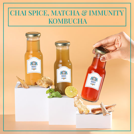 Immunity & Chai Spice & Matcha Kombucha Combo