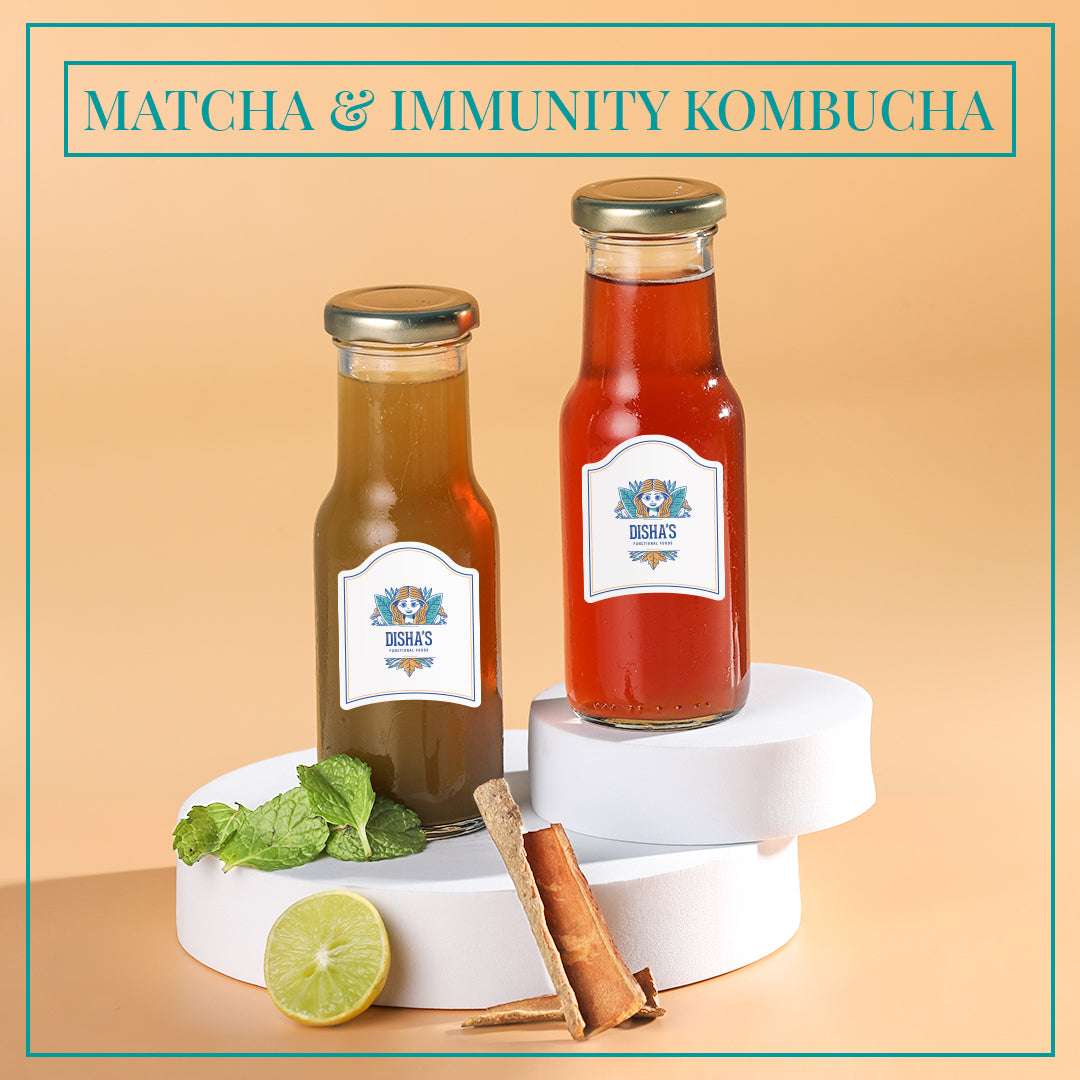 Matcha & Immunity Kombucha Combo