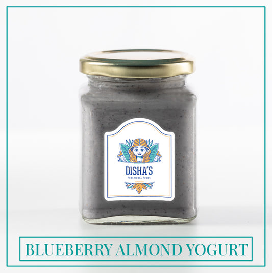 ALMOND MILK YOGURT WITH BLUEBERRY AND RAW HONEY