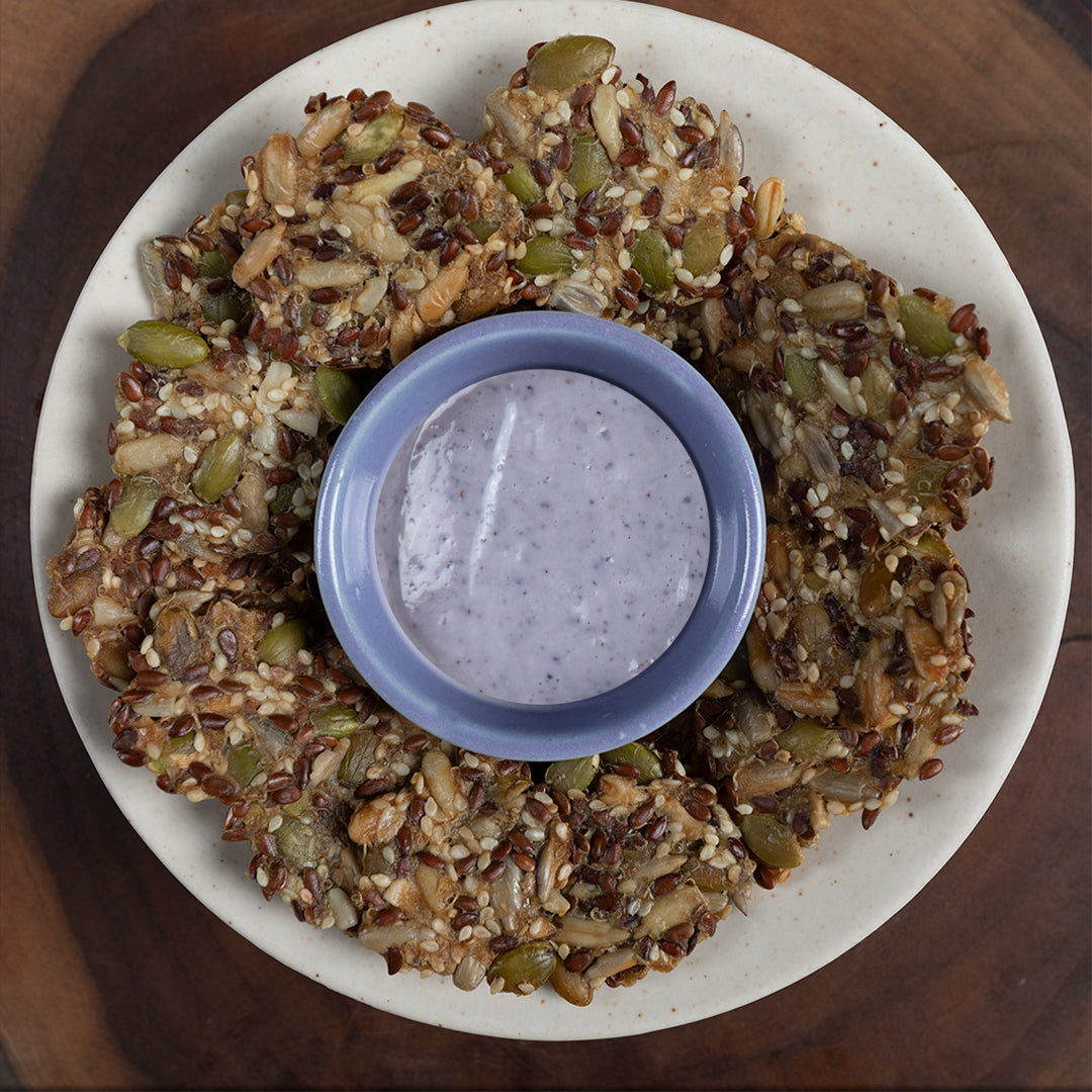 ALMOND MILK YOGURT WITH BLUEBERRY AND RAW HONEY